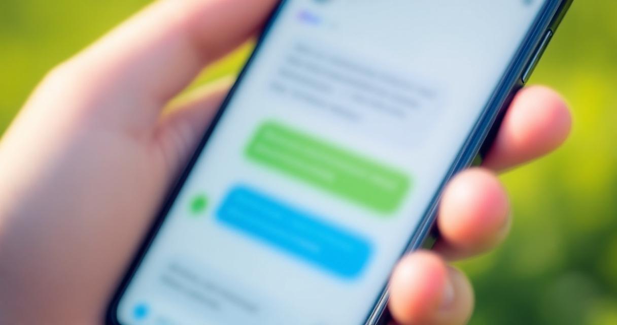 Professional text message between lawn care company and customer