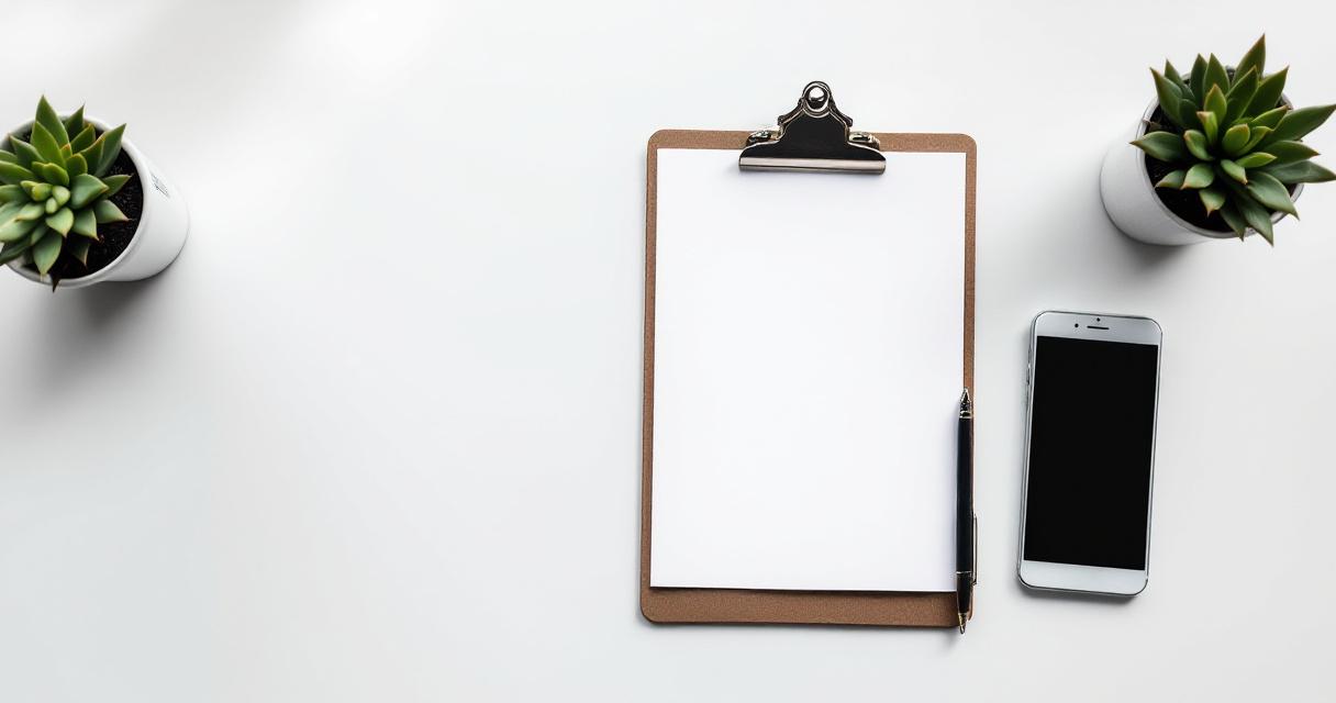 Professional lawn care quote template on clipboard and phone